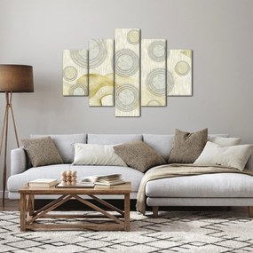 Kép - absztrakció, márvány körök (150x105 cm)