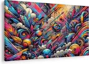 Kép - Színes graffiti (90x60 cm)