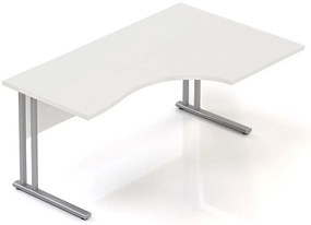 Visio ergonomikus asztal 160 x 100 cm, jobb, fehér