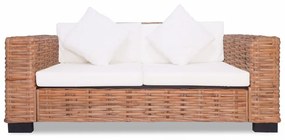 2-személyes természetes rattan kanapé