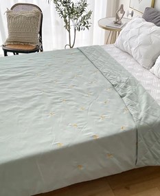 Zöld Ágytakaró Csillag Hímzéssel Otthonra 200*230 0A5C3_B*