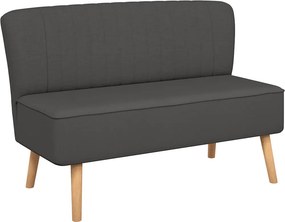 vidaXL sötétszürke szövetkanapé 117 x 55,5 x 77 cm
