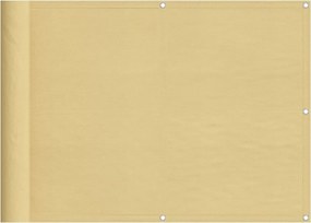 vidaXL homokszínű 100% oxford poliészter erkélyparaván 75 x 300 cm