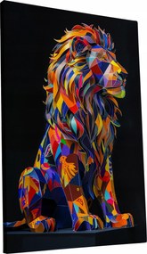 Vászonkép Színes Oroszlán modern stílusú otthon nappali szoba 70x100