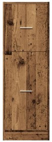 antik fa színű szerelt fa patikaszekrény 40 x 41 x 118 cm