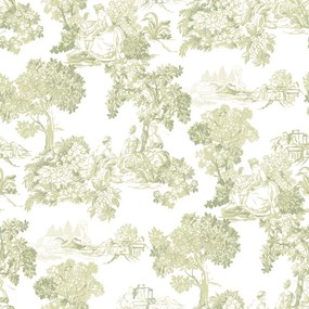 Parato Cristiana Masi Blooming Garden 11 Mirabelle fehér-zöld életképes vlies tapéta – 8344