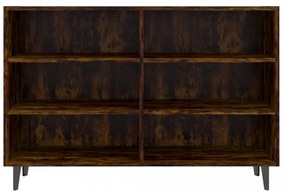 füstös tölgyszínű szerelt fa tálalószekrény 103,5 x 35 x 70 cm