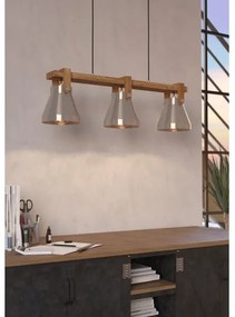 Eglo 43952 - Csillár zsinóron CAWTON 3xE27/40W/230V