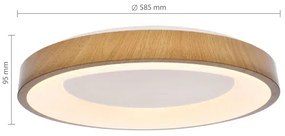 Brilagi - Dimmelhető LED lámpatest DORIA LED/60W/230V 3000–6500K, átmérő 60 cm + távirányító