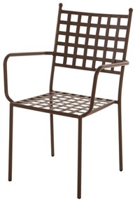 Cartago Kerti szék, 56 x 60 x 90 cm, vas, barna