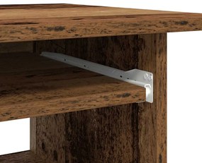 antik fa színű szerelt fa íróasztal 80 x 45 x 74 cm