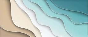 Absztrakt kép a tenger partján (120x50 cm)
