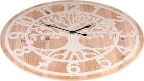 Falióra 60 cm átmérő fém és MDF életfa mintával