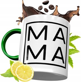 Zöld Bögre Anyukáknak Születésnapi Ajándék fényképes nyomtatással