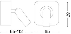 Ideal Lux - LED Fali spotlámpa BEAN LED/3W/230V CRI 90 fényezett króm