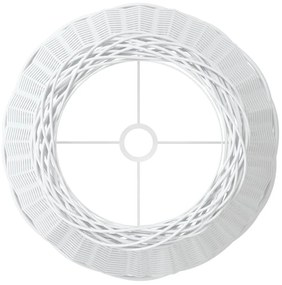 fehér fonott lámpaernyő Ø50x30 cm