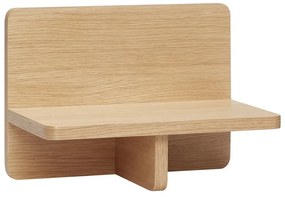 Natúr színű fali polc tölgyfa dekorral 35 cm Less – Hübsch
