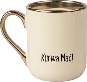 Bögre Elegáns Bézs Arany Rant Vicces Ajándék Matt