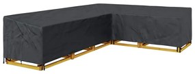 Kültéri bútorhuzat Fekete 330 x 255 x 80 cm 210D Oxford Szövet