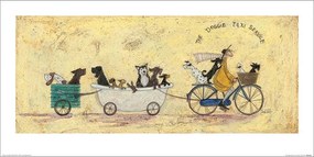 Művészeti nyomat Sam Toft - The Doggie Taxi Service