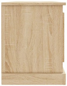sonoma tölgy színű szerelt fa fali TV-szekrény 100x35,5x45 cm