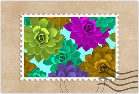 Poszterek 120x80 Színes virágok Virágok