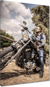 Vászonkép 80x120 Motorkerékpár Klasszikus Motor
