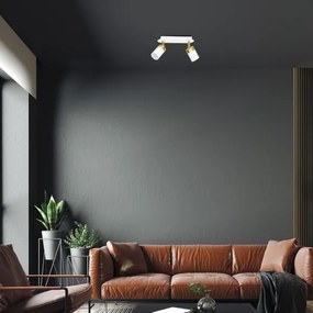 JOKER 2xGU10/25W/230V spotlámpa fehér/arany