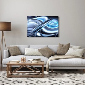 Kék absztrakció képe (90x60 cm)