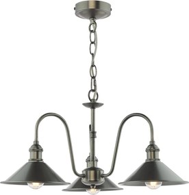 Dar Lighting loft csillár hadano antik króm ón darhad0361-02