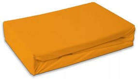 Narancssárga frottír gumis lepedő 90x200cm