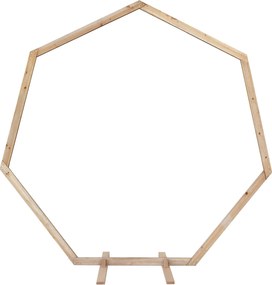vidaXL Esküvői Ív Világos Barna 221 x 92 x 216 cm Tömör fenyőfa