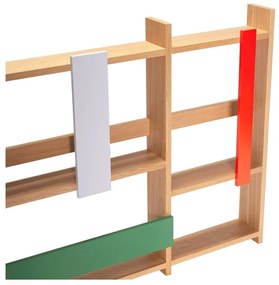 Natúr színű többszintes fali polc tölgyfa dekorral 110 cm Arki – Hübsch