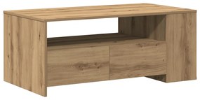 Dohányzóasztal - Kézműves tölgy - 102x55x43.5 cm - Mérnök fatömbből készült