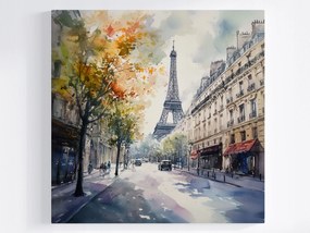 Poszter Város Párizs Franciaország Utca Eiffel-torony 40x40