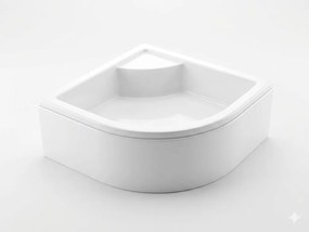 Favorit STEP MAGASÍTOTT zuhanytálca íves - szaniter akril - 90 x 90 x 32 cm