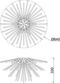 Zuma Line URCHIN C0491-06B-F7DY Süllyesztett mennyezeti lámpa 6x42W/G9