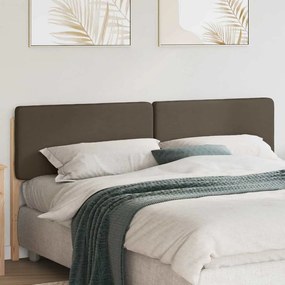 Kárpitozott fejtámla Barna és taupe 180 cm Tömör fenyőfa