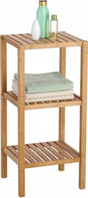 Fürdőszobai Könyvespolc Bambusz Kozmetikai Polc Fürdőszoba 80cm Barna