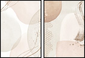 Poszterek Boho grafika minták modern fali poszter 2db 50x70cm