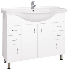 Keramia Pro fürdőszobaszekrény mosdóval 102x55 cm fehér PRO100DV