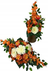 Csokor Nád Kompozíció Sír Temető Művirágok