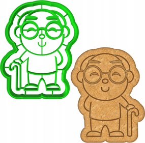 Mézeskalács- és kekszlyukasztó Forma Nagymama És Nagypapa Napjára