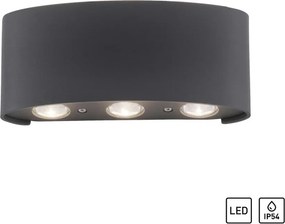 ZUMA LINE 9488-13 CARLO Modern Kültéri Fali Lámpa Antracit LED IP44