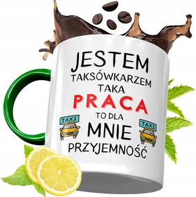 Zöld Bögre Taxisofőrnek Születésnapra Ajándék fényképes nyomtatással