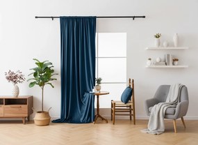 Sötétítő függöny DREAM VELVET 140x250 cm, kőolaj színű Felfüggesztés: Fém gyűrűk