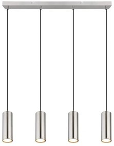 Globo 57911-4H - Csillár zsinóron ROBBY 4xGU10/35W/230V matt króm