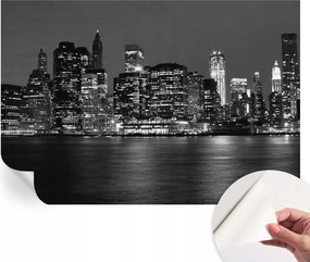 Öntapadós fali fotótapéta Hálószobába Éjszakai metropolisz 152x104 cm