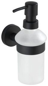 Matt fekete fali üveg szappanadagoló 200 ml Bosio – Wenko