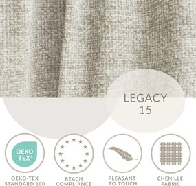 Bézs zsenília kinyitható-tárolóhelyes sarokkanapé (jobb oldali-heverő résszel) Velto – Maison de Rêve